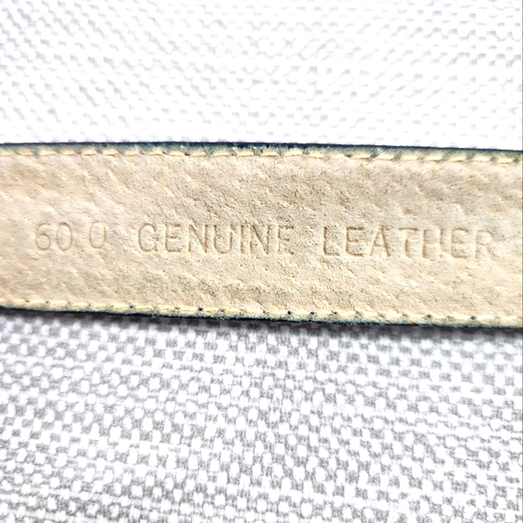 Christian Dior Vintage Belt Medium Blue Leather Women - Picture 9 of 15